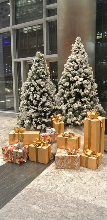 Оформление офиса на новый год