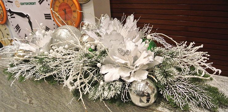 Оформление офиса на новый год